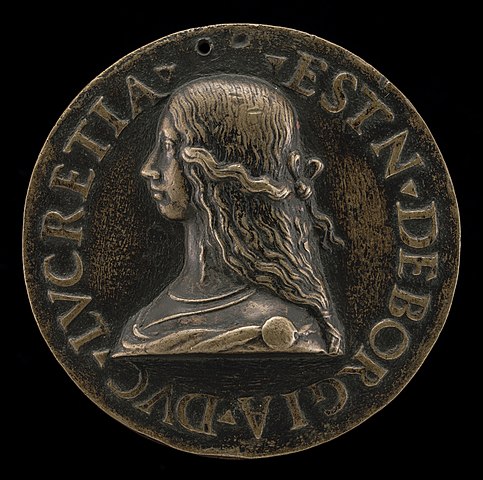 Medaglia di Lucrezia d'Este Borgia, Giancristoforo Romano, 1502