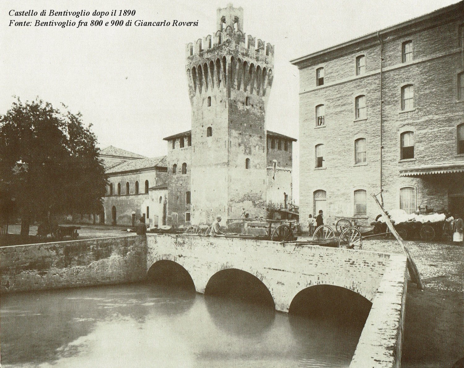 Il Castello di Bentivoglio dopo i restauri del 1890