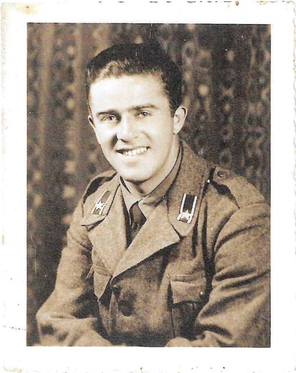 Bruno Merighi in divisa da soldato