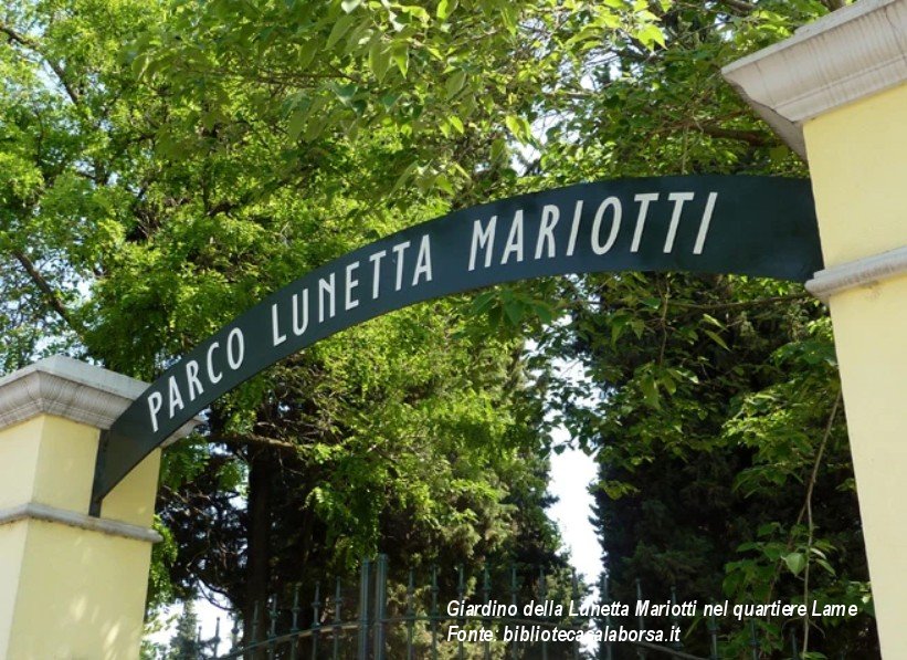 Giardino della Lunetta Mariotti nel quartiere Lame