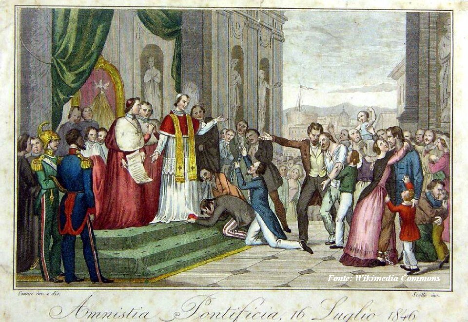 Papa Pio IX concede l'Amnistia nel 1846