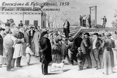 Esecuzione di Felice Orsini, 1858