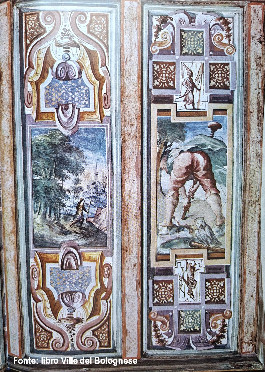 Villa Monari Sardè, Bentivoglio - soffitti affrescati dal Baglione