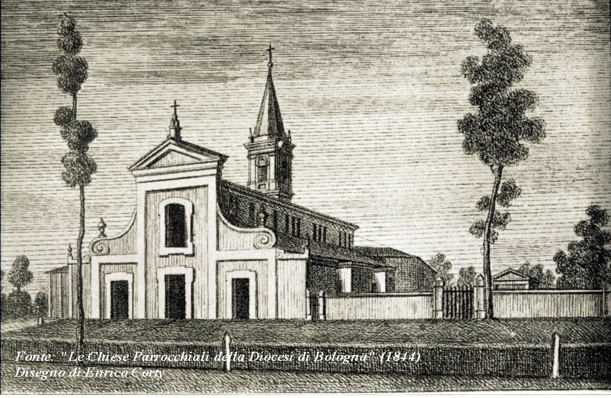 La Pieve di S. Biagio in un disegno di Enrico Corty