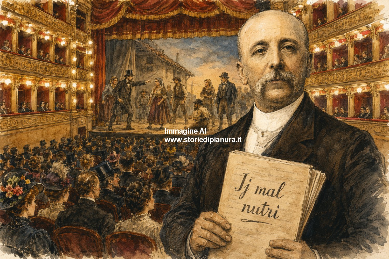 Mario Leoni. Spettacolo teatrale I mal nutriti