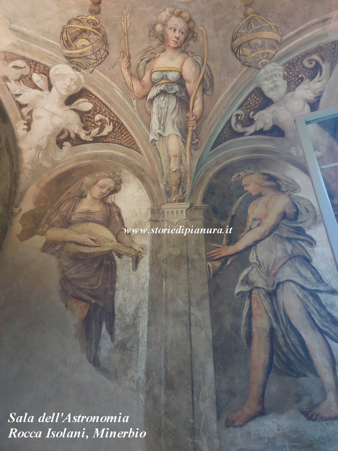 Sala dell'Astronomia, Rocca di Minerbio - affreschi di Amico Aspertini