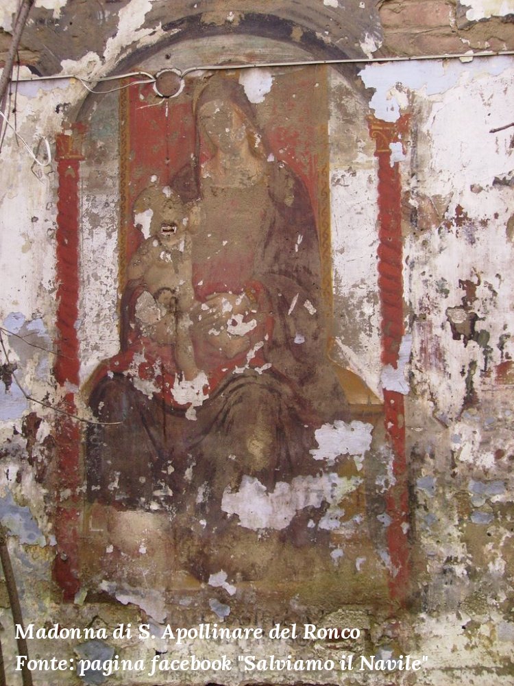 Affresco Madonna con Bambino di Sant'Apollinare del Ronco