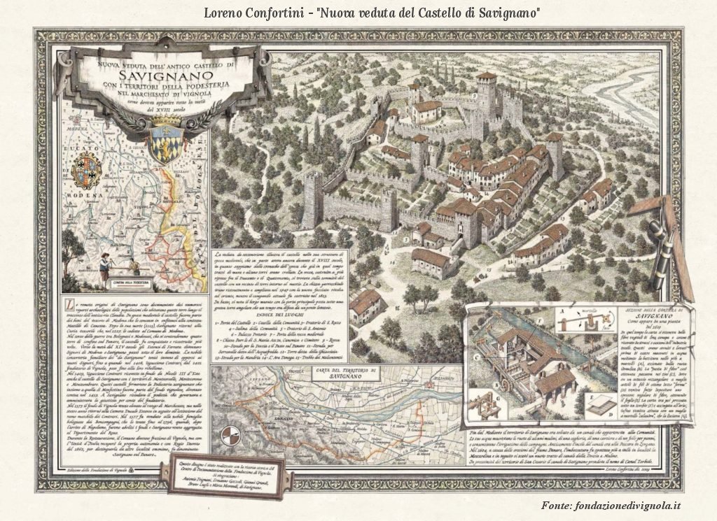 Savignano sul Panaro - Disegno di Loreno Confortini