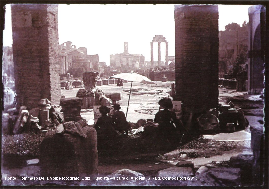 Tommado Della Volpe, pittori nel Foro Romano