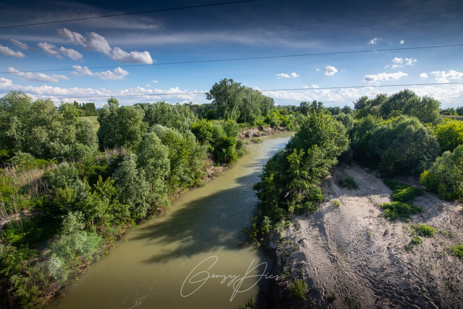 Fiume Reno fra Trebbo e Longara