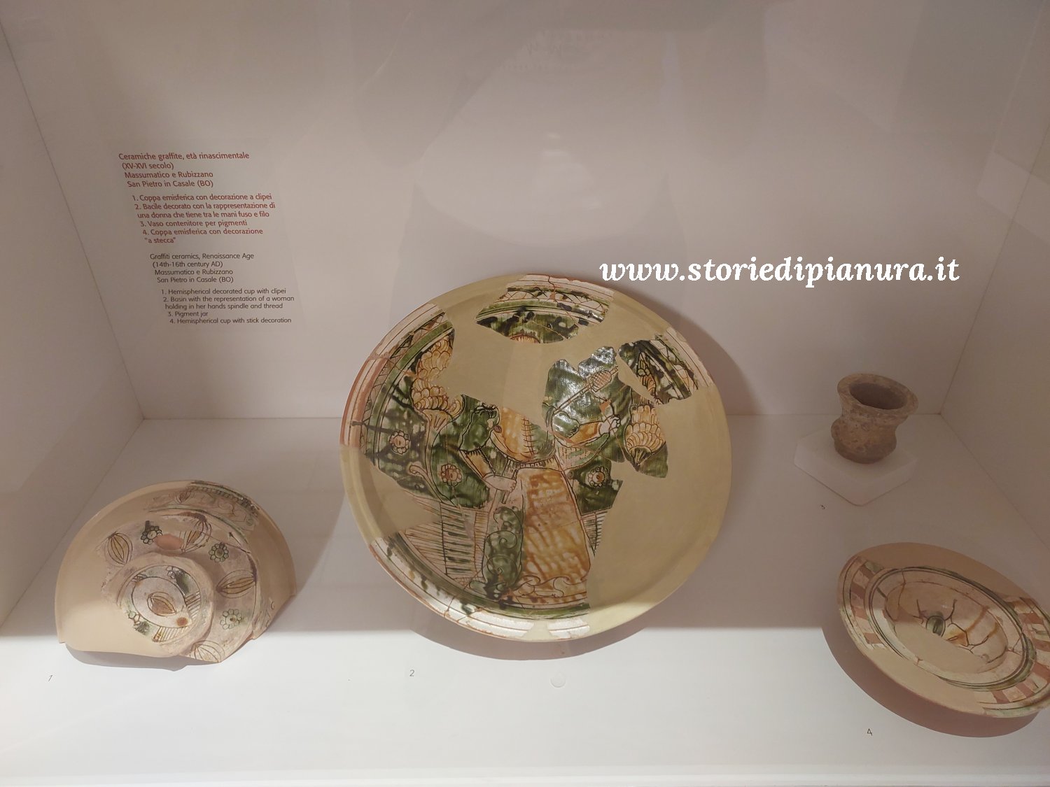 Ceramiche rinascimentali ritrovate a Massumatico e Rubizzano